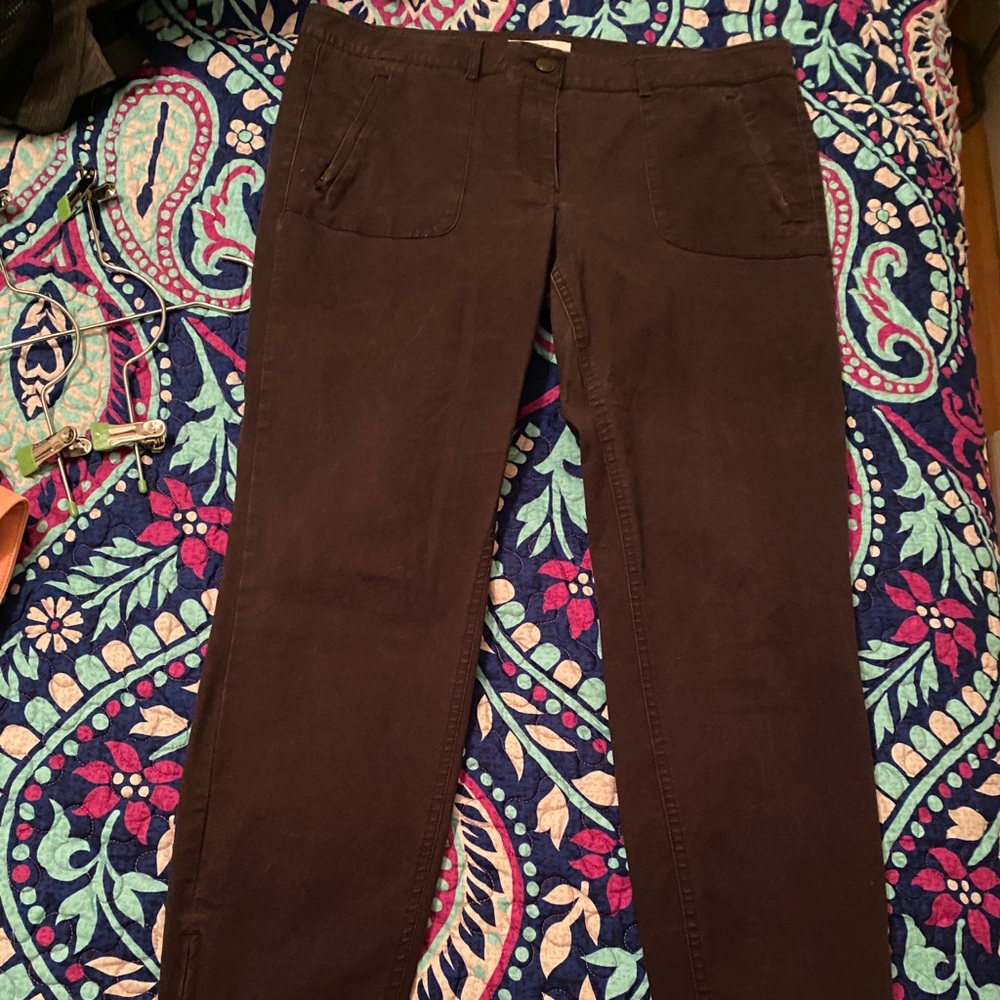 Ann Taylor Loft brown skinny pants size 12
